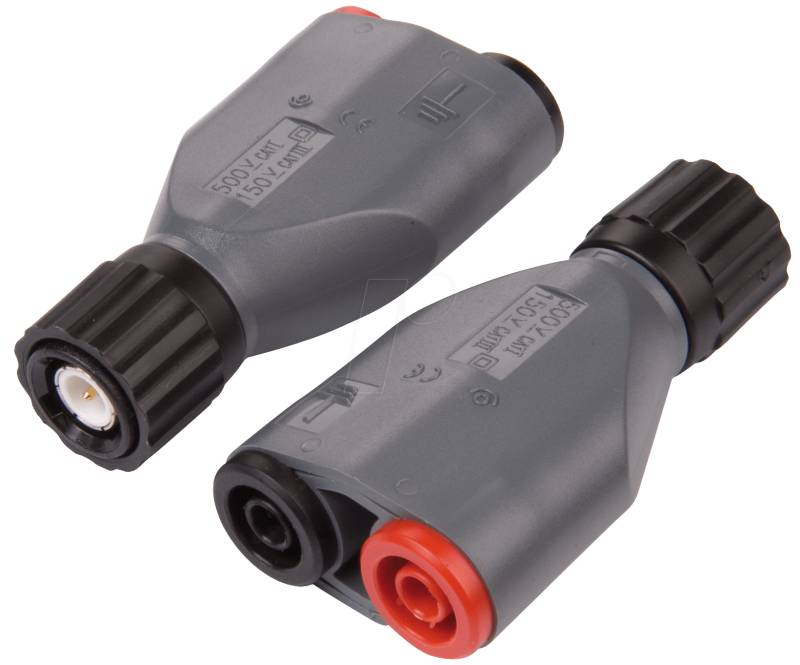BNC 7043-IEC - Adapter, BNC Stecker auf 4 mm Sicherheitsbuchsen, isoliert von ELECTRO PJP