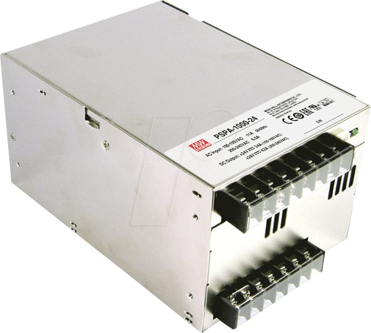 MW PSPA-1000-12 - Schaltnetzteil, geschlossen, 960 W, 12 V, 80 A von ELECTRO PJP