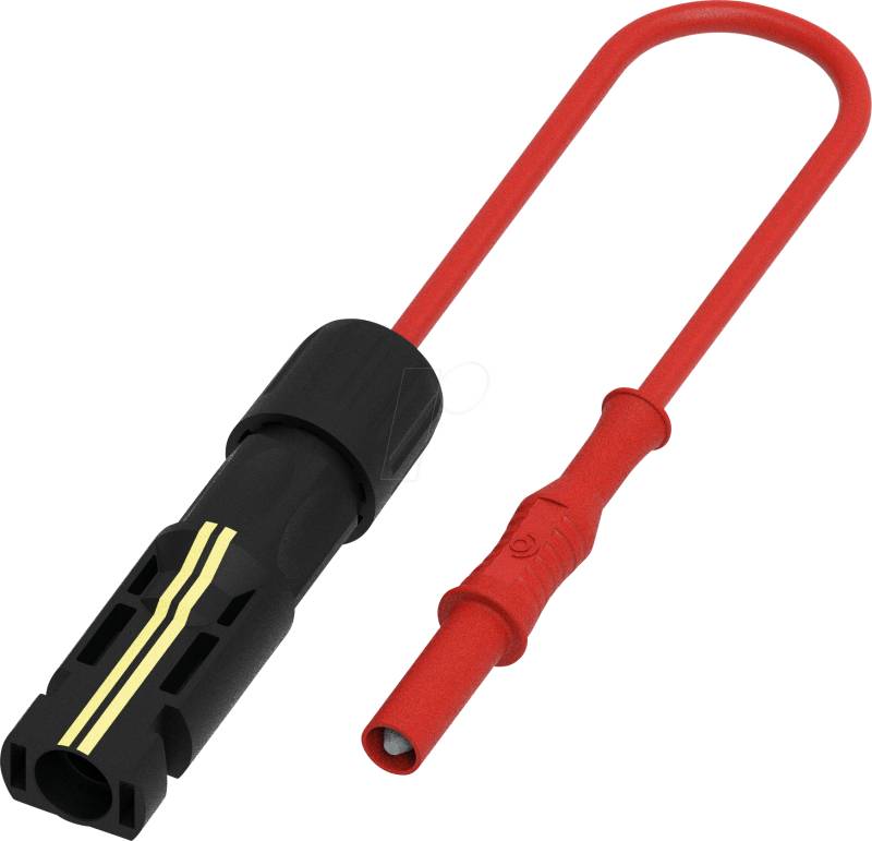 PJP PVM2317-100R - PV-Messleitung, male,  2,5 mm², 1 m, rot von ELECTRO PJP