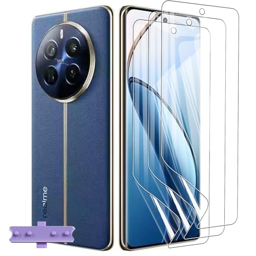 [3 Stück] Displayschutzfolie für Realme 12 Pro 5G/12 Pro+ 5G, Weideworld TPU Hydrogel Displayschutzfolie für Realme 12 Pro 5G/12 Pro+ 5G, entspiegelt, Ultra-Clear, transparent von ELECTRO-WEIDEWORLD