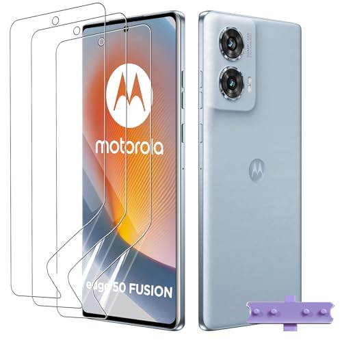 Weideworld Displayschutzfolie für Motorola Edge 50 PRO/Edge 50 Ultra/Edge 50 Fusion, Weideworld Anti-Glare Anti-Kratzer HD Clear TPU Hydrogel Folie, transparent von ELECTRO-WEIDEWORLD