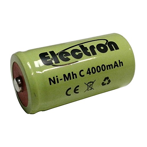 Batterie/Akku Ni-MH NiMH C 1/2 Half Taschenlampe 1,2 V 4000 mAh Akkus 50 x 26 mm Pin von ELECTRON