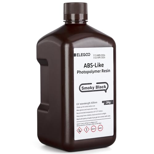 ELEGOO ABS-Like Resin 2000g Rauchiges Schwarz, 405nm Rapid LCD UV-härtendes Harz Photopolymerharz 3D Drucker Resin für LCD/DLP 3D Drucker ELEGOO ABS-Like Resin 2000g Rauchiges Schwarz, 405nm Rapid LCD UV-härtendes Harz Photopolymerharz 3D Drucker Resin für LCD/DLP 3D Drucker von ELEGOO