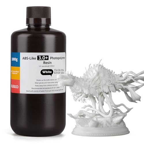 ELEGOO ABS-Like Resin 3.0 Plus, Verbessertes 3D-Drucker Photopolymer Harz, Höhere Hitzebeständigkeit, Schnelle Aushärtung, Hohe Präzision, Nicht Spröde, Weiß 1000g ELEGOO ABS-Like Resin 3.0 Plus, Verbessertes 3D-Drucker Photopolymer Harz, Höhere Hitzebeständigkeit, Schnelle Aushärtung, Hohe Präzision, Nicht Spröde, Weiß 1000g von ELEGOO