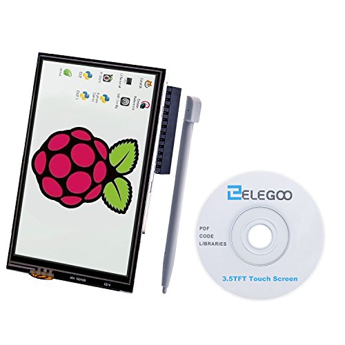 ELEGOO Display 3.5" Zoll TFT LCD Touch Screen Monitor 480x320 für Raspberry Pi mit Allen Daten und Touch Pen (SPI Schnittstelle) von ELEGOO