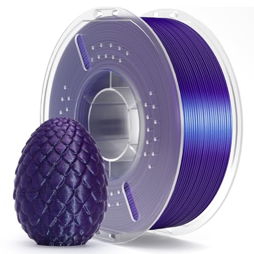 ELEGOO PLA Filament 1.75mm Galaxie Lila 1KG, 3D Drucker Filament Maßgenauigkeit +/- 0,02 mm, 1kg Pappspule (2.2lbs) Filament-3D-Druckmaterialien Passt für die meisten FDM 3D-Drucker von ELEGOO