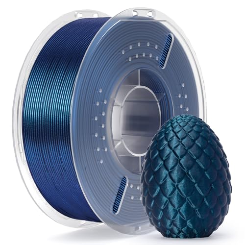 ELEGOO PLA Filament 1.75mm Galaxie Pfau Blau 1KG, 3D Drucker Filament Maßgenauigkeit +/- 0,02 mm, 1kg Pappspule (2.2lbs) Filament-3D-Druckmaterialien Passt für die meisten FDM 3D-Drucker von ELEGOO