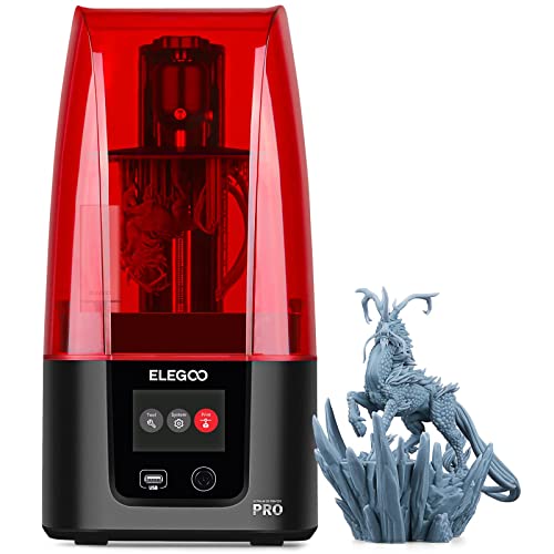 ELEGOO Resin 3D Drucker, Mars 3 Pro MSLA 3D-Drucker mit 6,6-Zoll Ultra 4K Monochrom-LCD, Druckgröße von 143,43×89,6×175mm / 5,647×3,52×6,8 Zoll und austauschbare Aktivkohle von ELEGOO