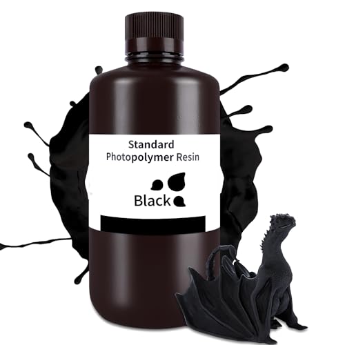 ELEGOO Resin 3D Drucker Resin Schwarz 1000g, LCD 405nm UV 3D Resin Schnelle Aushärtung Standard 3D Printer Resin von ELEGOO