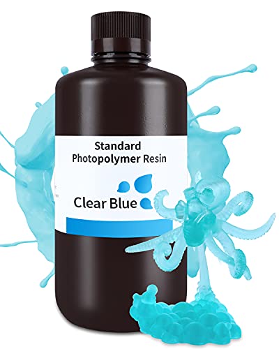 ELEGOO 3D Drucker Resin Transparent Blau 1000g, LCD 405nm UV Schnelle Aushärtung Standard Printer Resin ELEGOO 3D Drucker Resin Transparent Blau 1000g, LCD 405nm UV Schnelle Aushärtung Standard Printer Resin von ELEGOO