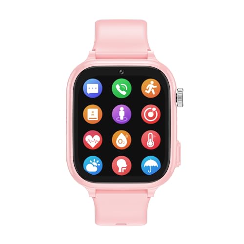 ELEJAFE 4G Smartwatch Kinder, Wasserdicht GPS Uhr Kinder Smartwatch mit Anruffunktion Videoanruf SOS von ELEJAFE