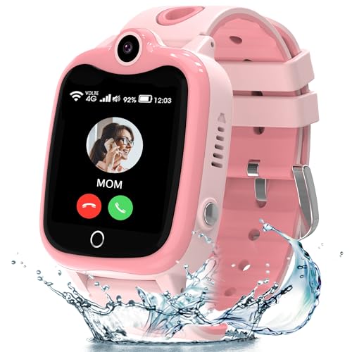 ELEJAFE Smartwatch Kinder 4G, Kinder Smartwatch mit GPS mit SOS, Anruffunktion von ELEJAFE