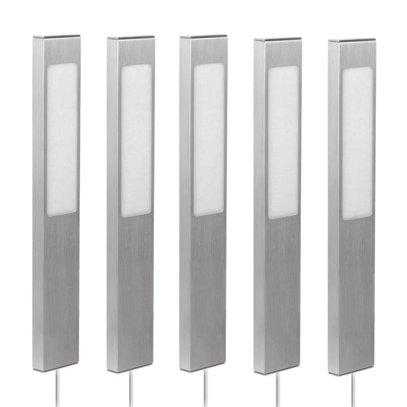 5 Stück Elektra Küchen Aluminium LED Unterbauleuchte Rechteck Leuchte 12 V 400 von ELEKTRA
