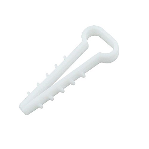ELEKTRO-PLAST 100Stk. Steckschlaufe Kabelschelle 16.2 Steckschlaufen Kabelhalter USMP-3 (6649) - Weiß - Kabelbinder von ELEKTRO-PLAST