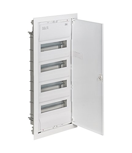 ELEKTRO-PLAST 4-reihiger Unterputz-Sicherungskasten für 48 Module, VDE-zertifiziert, Kunststoff, 2004-00 von ELEKTRO-PLAST