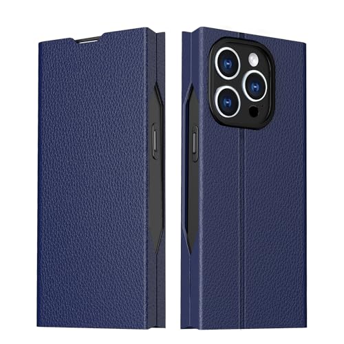 ELESNOW Hülle für iPhone 15 Pro Max, PU Leder Klapphülle Lederhülle Handyhülle Schutzhülle mit Ständer Kartenfächer Magnetisch Klappbar Handytasche Case Cover für Apple iPhone 15 Pro Max (Blau) ELESNOW Hülle für iPhone 15 Pro Max, PU Leder Klapphülle Lederhülle Handyhülle Schutzhülle mit Ständer Kartenfächer Magnetisch Klappbar Handytasche Case Cover für Apple iPhone 15 Pro Max (Blau) von ELESNOW