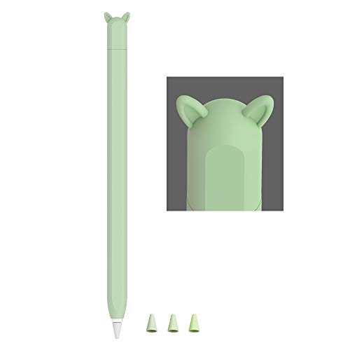 Cute Ear Case Silikon Skin Cover für Apple Pencil 2nd Generation und Protective Feder Cover Zubehör kompatibel mit iPad Pro 11 12,9 Zoll Grün Cute Ear Case Silikon Skin Cover für Apple Pencil 2nd Generation und Protective Feder Cover Zubehör kompatibel mit iPad Pro 11 12,9 Zoll Grün von ELETIUO