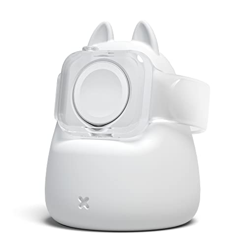 ELETIUO Ladeständer, kompatibel mit Apple Watch Serie 49/45/44/42/41/40/38 mm, iWatch Ultra/8/SE2/7/6/SE/5/4/3/2/1, niedliche Ohr-Ladestation aus Silikon, für Nachttisch, Weiß ELETIUO Ladeständer, kompatibel mit Apple Watch Serie 49/45/44/42/41/40/38 mm, iWatch Ultra/8/SE2/7/6/SE/5/4/3/2/1, niedliche Ohr-Ladestation aus Silikon, für Nachttisch, Weiß von ELETIUO