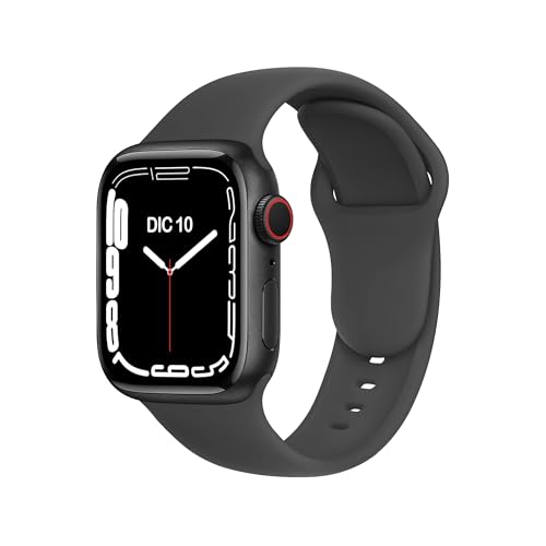 ELETTRONEO C1B Armband für Apple Watch Band Ultra 2 49mm, Series 10 46mm, 9 8 7 45mm 41mm, SE 6 5 4 44mm 40mm, 3 2 1 42mm 38mm Damen Herren Sport Silikon Strap Schwarz ELETTRONEO C1B Armband für Apple Watch Band Ultra 2 49mm, Series 10 46mm, 9 8 7 45mm 41mm, SE 6 5 4 44mm 40mm, 3 2 1 42mm 38mm Damen Herren Sport Silikon Strap Schwarz von ELETTRONEO
