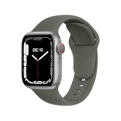 ELETTRONEO C1B Armband für Apple Watch Band Ultra 2 49mm, Series 10 46mm, 9 8 7 45mm 41mm, SE 6 5 4 44mm 40mm, 3 2 1 42mm 38mm Damen Herren Sport Silikon Strap Schwarz ELETTRONEO C1B Armband für Apple Watch Band Ultra 2 49mm, Series 10 46mm, 9 8 7 45mm 41mm, SE 6 5 4 44mm 40mm, 3 2 1 42mm 38mm Damen Herren Sport Silikon Strap Schwarz von ELETTRONEO