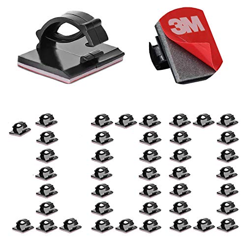 100Pcs Kabelhalter Selbstklebend Dauerhaft mit 3M Outdoor & Indoor, Kabelclips für Kabel Organizer, Kabelführung Kabelklemmen am Schreibtisch für Lichterkette Befestigung/Büro/Haus/Ladegerät【Schwarz】 100Pcs Kabelhalter Selbstklebend Dauerhaft mit 3M Outdoor & Indoor, Kabelclips für Kabel Organizer, Kabelführung Kabelklemmen am Schreibtisch für Lichterkette Befestigung/Büro/Haus/Ladegerät【Schwarz】 von ELEpure