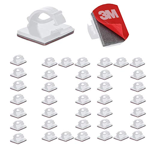 100Pcs Kabelhalter Selbstklebend Dauerhaft mit 3M Outdoor & Indoor, Kabelclips für Kabel Organizer, Kabelführung Kabelklemmen am Schreibtisch für Lichterkette Befestigung/Büro/Haus/Ladegerät 【Weiß】 100Pcs Kabelhalter Selbstklebend Dauerhaft mit 3M Outdoor & Indoor, Kabelclips für Kabel Organizer, Kabelführung Kabelklemmen am Schreibtisch für Lichterkette Befestigung/Büro/Haus/Ladegerät 【Weiß】 von ELEpure