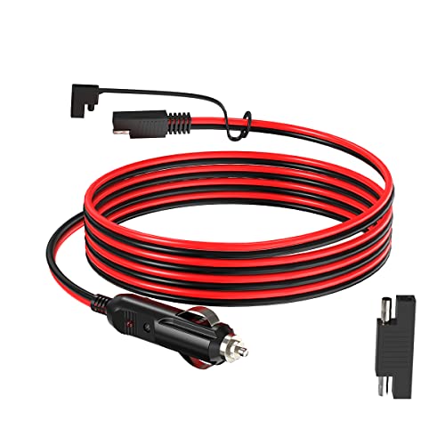 ELFCULB 14 AWG SAE auf Auto-Zigarettenanzünder, 12 V, Zigarettenanzünder, Stecker auf SAE-Stecker, Verlängerungskabel mit SAE-Polaritäts-Rückwärtsadapter, 1,5 m ELFCULB 14 AWG SAE auf Auto-Zigarettenanzünder, 12 V, Zigarettenanzünder, Stecker auf SAE-Stecker, Verlängerungskabel mit SAE-Polaritäts-Rückwärtsadapter, 1,5 m von ELFCULB