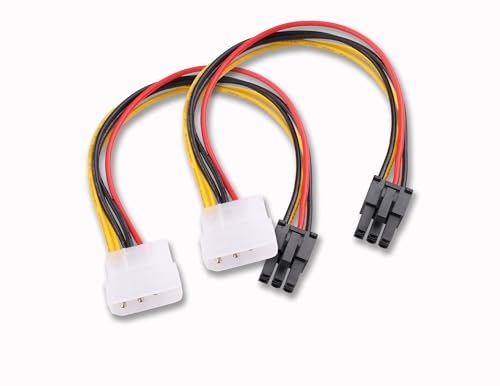ELFJMZP 4 Pin Molex auf 6 Pin Grafikkarten GPU Stromversorgungskabel PCI-E Stecker Grafikkarten Adapter ELFJMZP 4 Pin Molex auf 6 Pin Grafikkarten GPU Stromversorgungskabel PCI-E Stecker Grafikkarten Adapter von ELFJMZP