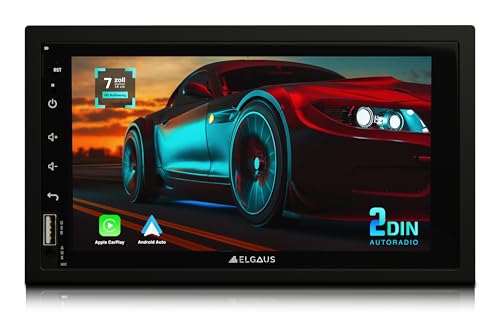 ELGAUS ES-A720, universelles 2 DIN Android 12 Autoradio, CarPlay, Android Auto, DAB+, 2GB RAM, 32GB ROM, WLAN, OBD2, Bluetooth, (ES-A720) von ELGAUS