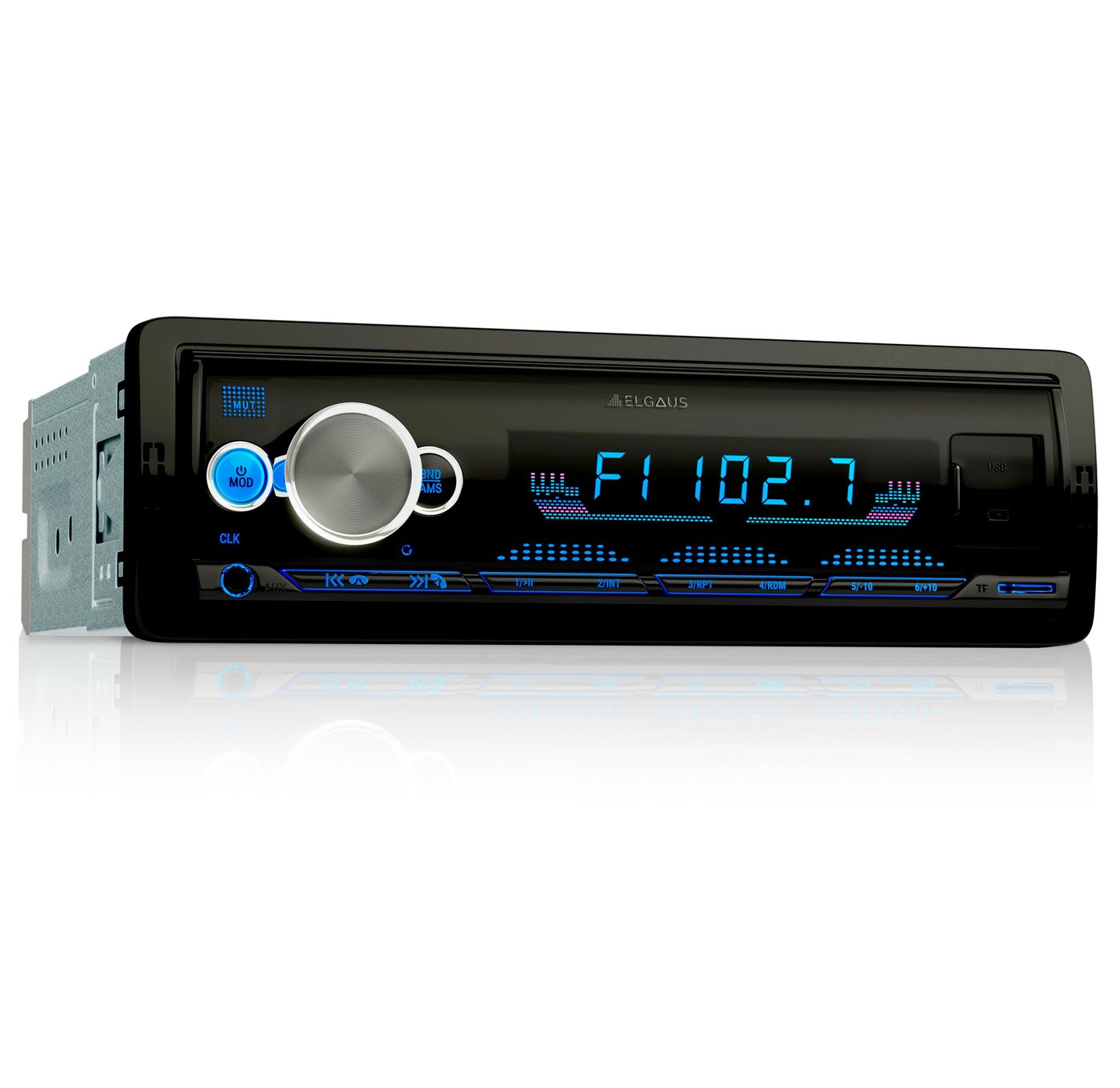 ELGAUS OM-150P 1 Din Autoradio (FM/AM, RDS, Bluetooth, RDS, Fernbedienung, ID3, Appsteuerung, Manual in DE/EN) von ELGAUS
