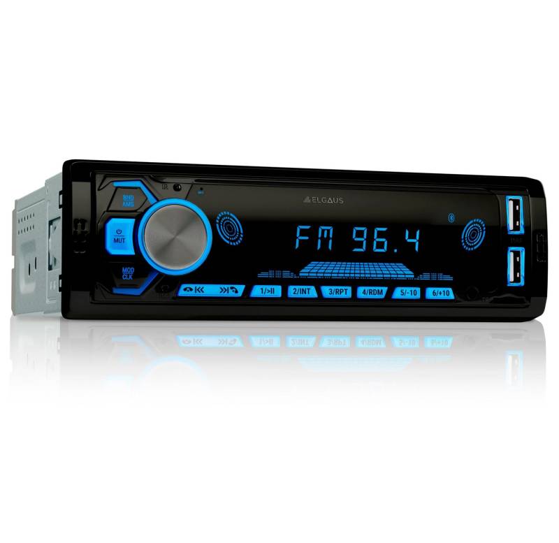 ELGAUS OM-160P 1 Din Autoradio (FM/AM, RDS, Bluetooth, RDS, Fernbedienung, ID3, Appsteuerung, Manual in DE/EN) von ELGAUS