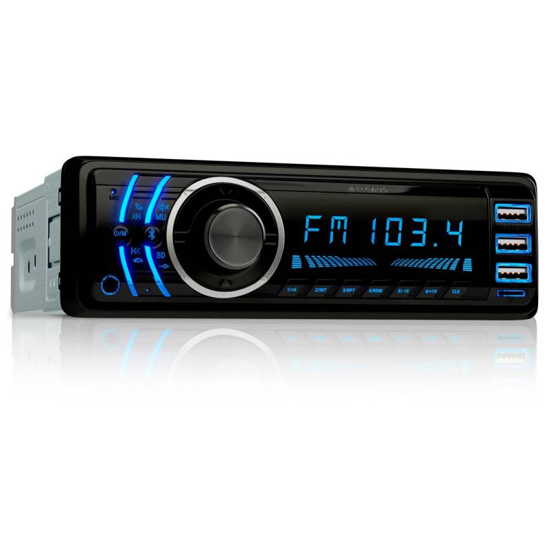 ELGAUS OM-170P 1 Din Autoradio (FM/AM, RDS, Bluetooth, RDS, Fernbedienung, ID3, Appsteuerung, Manual in DE/EN) von ELGAUS