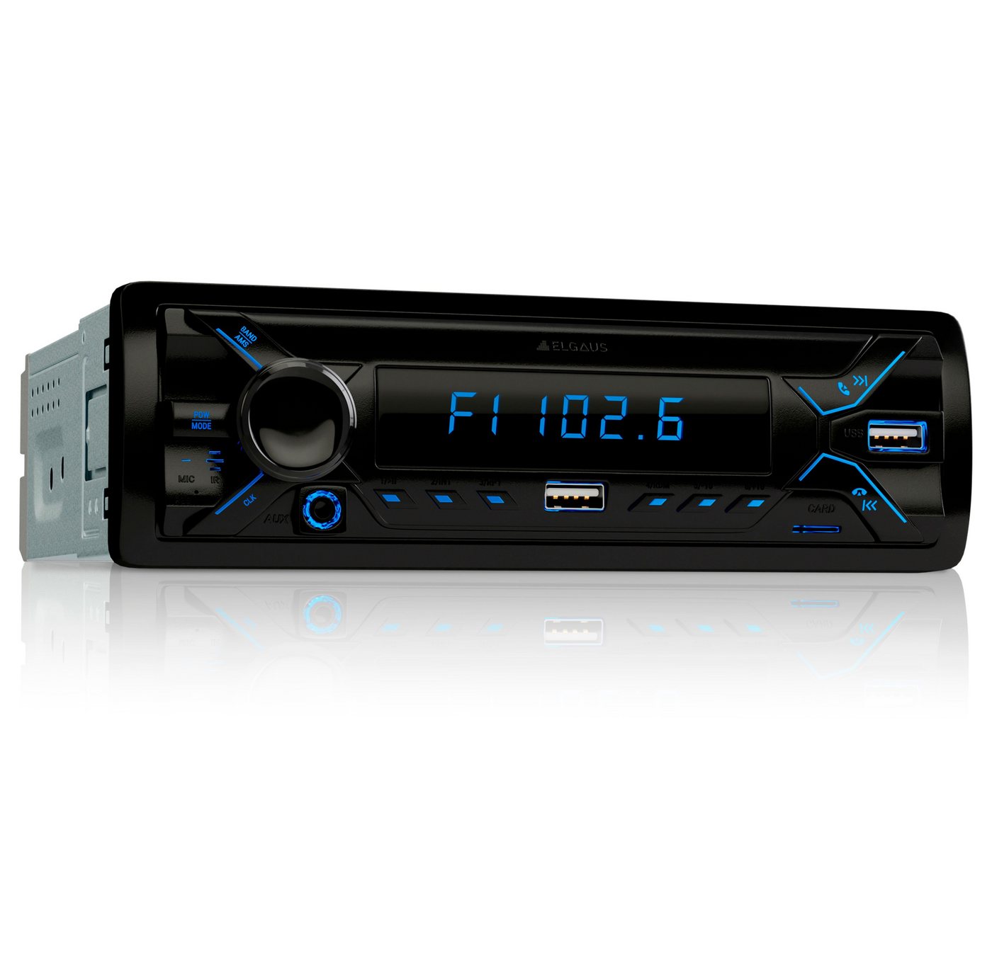 ELGAUS OM-195P 1 Din Autoradio (FM/AM, RDS, Bluetooth, RDS, Fernbedienung, ID3, Appsteuerung, Manual in DE/EN) von ELGAUS