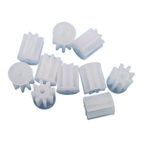 Ritzelwelle 10 Stück 4 x 4,5 mm Kunststoff-Stirnritzel, 0,4 Modul, 8 Zähne, 1 mm fest sitzende Welle, zylindrisches Zahnrad 81 A, 0,4 m, DIY-Spielzeug-Modellauto-Getriebe Motorgetriebe Ritzelwelle 10 Stück 4 x 4,5 mm Kunststoff-Stirnritzel, 0,4 Modul, 8 Zähne, 1 mm fest sitzende Welle, zylindrisches Zahnrad 81 A, 0,4 m, DIY-Spielzeug-Modellauto-Getriebe Motorgetriebe von ELILANEY