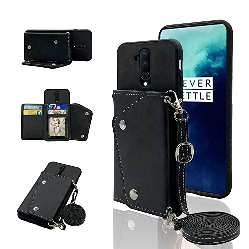 ELISORLI Handyhülle für OnePlus 7T Pro OnePlus7TPro 5G Mclaren Edition Wallet Case mit Crossbody Schultergurt und Ständer, Leder, Kreditkartenfach, Cell One Plus 7TPro 1Plus 1 + 1+ Mädchen Schwarz ELISORLI Handyhülle für OnePlus 7T Pro OnePlus7TPro 5G Mclaren Edition Wallet Case mit Crossbody Schultergurt und Ständer, Leder, Kreditkartenfach, Cell One Plus 7TPro 1Plus 1 + 1+ Mädchen Schwarz von ELISORLI