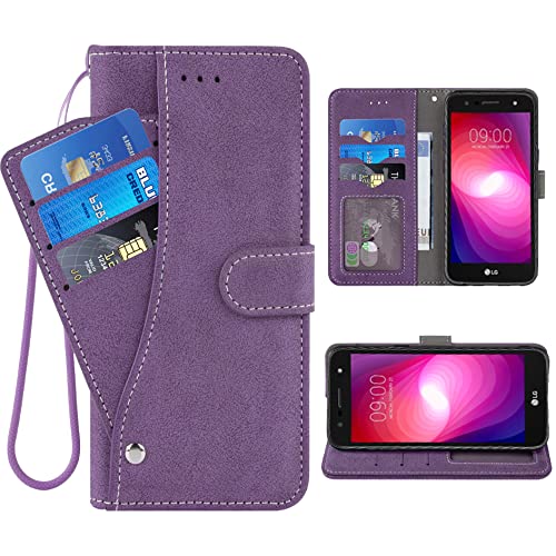 ELISORLI Kompatibel mit LG X Charge/Fiesta 2 LTE/X Power 2/X5/LV7 Wallet Case Wrist Strap Lanyard Leder Flip Card Holder Cell Accessories Phone Cover for LG-M322 XPower 3 SP320 M327 M322-Purple ELISORLI Kompatibel mit LG X Charge/Fiesta 2 LTE/X Power 2/X5/LV7 Wallet Case Wrist Strap Lanyard Leder Flip Card Holder Cell Accessories Phone Cover for LG-M322 XPower 3 SP320 M327 M322-Purple von ELISORLI