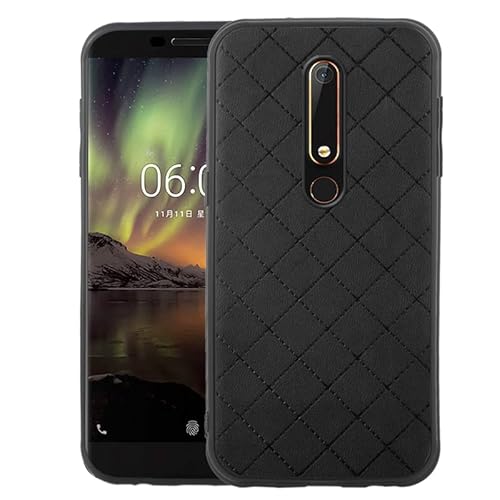 ELISORLI Kompatibel mit Nokia 6.1 2018 Hülle Rugged Thin Slim Cell Zubehör Anti-Slip Fit Gummi TPU Handy Schutz Full Body Grip Soft Bumper Cover für Nokia6.1 TA-1045 Damen Herren Schwarz ELISORLI Kompatibel mit Nokia 6.1 2018 Hülle Rugged Thin Slim Cell Zubehör Anti-Slip Fit Gummi TPU Handy Schutz Full Body Grip Soft Bumper Cover für Nokia6.1 TA-1045 Damen Herren Schwarz von ELISORLI
