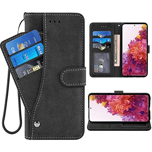 ELISORLI Kompatibel mit Samsung Galaxy S20 FE Gaxaly S 20 FE 5G UW 6,5 Zoll Wallet Case und Handgelenkschlaufe Lanyard Flip Card Holder Handyhülle für Glaxay S20FE5G S20FE 20S Fan Edition 4G von ELISORLI