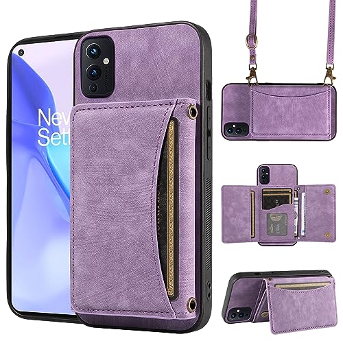ELISORLI Schutzhülle für OnePlus 9 OnePlus9 5G, Brieftaschen-Schutzhülle mit Schultergurt und Leder-Kreditkartenfach, schlankes Zubehör, One Plus9 On 1 Plus, 1 Plus, 1 +, 1 + 9 Mädchen, Violett ELISORLI Schutzhülle für OnePlus 9 OnePlus9 5G, Brieftaschen-Schutzhülle mit Schultergurt und Leder-Kreditkartenfach, schlankes Zubehör, One Plus9 On 1 Plus, 1 Plus, 1 +, 1 + 9 Mädchen, Violett von ELISORLI