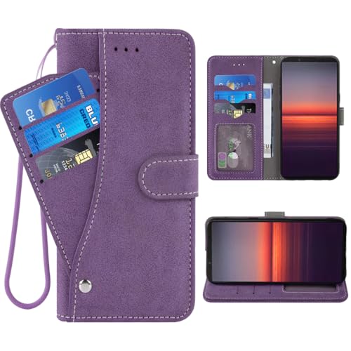 ELISORLI Schutzhülle für Sony Xperia 5 II 2 / Experia 5II 5G, Brieftaschen-Schutzhülle mit Handschlaufe, Standfunktion, Leder, Kreditkartenhalter, Folio-Portemonnaie, Handyzubehör, Experia5ii XQ-AS72, ELISORLI Schutzhülle für Sony Xperia 5 II 2 / Experia 5II 5G, Brieftaschen-Schutzhülle mit Handschlaufe, Standfunktion, Leder, Kreditkartenhalter, Folio-Portemonnaie, Handyzubehör, Experia5ii XQ-AS72, von ELISORLI
