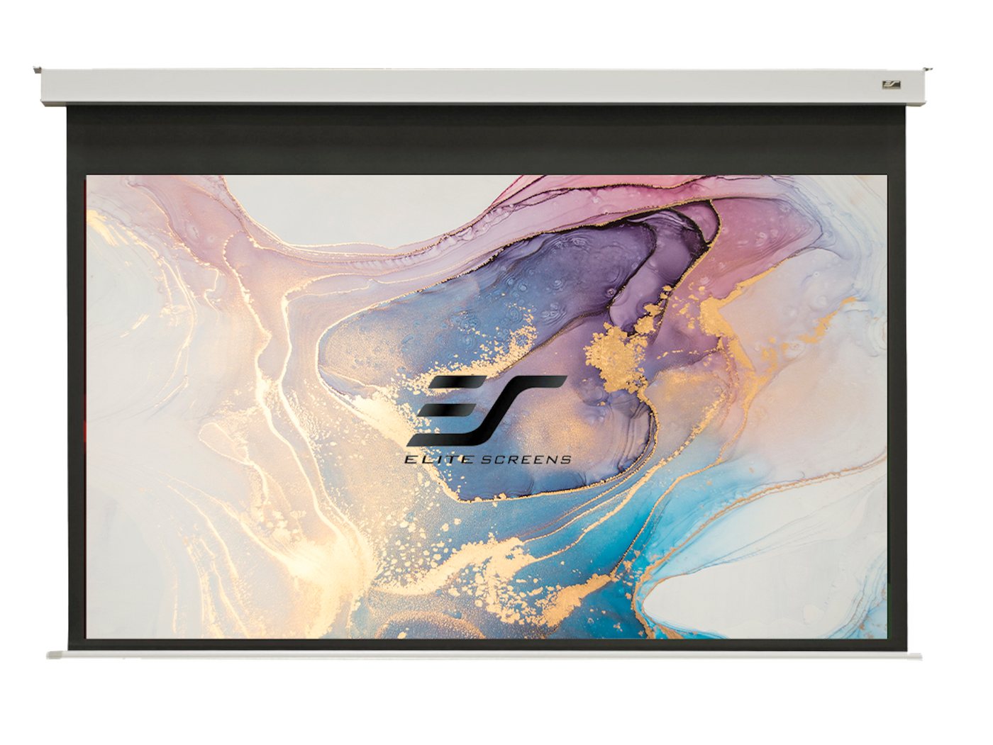 ELITE SCREENS EVANESCE B - DECKENEINBAU MOTORLEINWAND Motorleinwand (Weiß / 4:3 / 244 x 183 (Vorlauf 20cm)-MaxWhite FG (Fiber Glass) von ELITE SCREENS