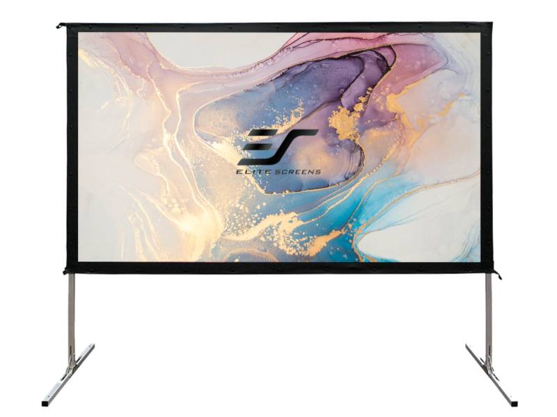 ELITE SCREENS YARD MASTER 2 - MOBILE OUTDOOR LEINWAND Faltrahmenleinwand (16:9 / WraithVeil-Dual (Projektion von vorne & hinten) / 299 x 168-WraithVeil Dual) von ELITE SCREENS