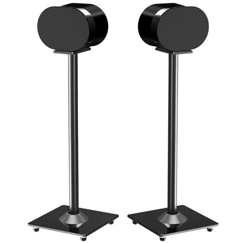 ELIVED Lautsprecherständer für Sonos Era 300, Höhe 80,7cm Bodenständer mit Glassockel, Max. 5kg, Schwarz, 1 Paar, EV5026 ELIVED Lautsprecherständer für Sonos Era 300, Höhe 80,7cm Bodenständer mit Glassockel, Max. 5kg, Schwarz, 1 Paar, EV5026 von ELIVED