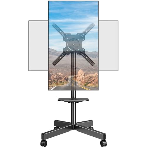 ELIVED TV Ständer Rollbar für 23-60 Zoll Fernseher bis zu 35kg, Max VESA 400x400mm, TV Standfuss mit Rollen Höhenverstellbar 90° Drehung Bodenständer EV2114B ELIVED TV Ständer Rollbar für 23-60 Zoll Fernseher bis zu 35kg, Max VESA 400x400mm, TV Standfuss mit Rollen Höhenverstellbar 90° Drehung Bodenständer EV2114B von ELIVED