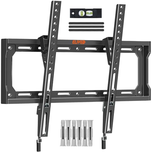 ELIVED TV Wandhalterung Neigbar Fernseher Wandhalterung für die meisten 26-60 Zoll Flach & Curved LED, LCD, OLED, Plasma TVs bis zu 45kg mit Max VESA 400x400mm, EV3036 ELIVED TV Wandhalterung Neigbar Fernseher Wandhalterung für die meisten 26-60 Zoll Flach & Curved LED, LCD, OLED, Plasma TVs bis zu 45kg mit Max VESA 400x400mm, EV3036 von ELIVED
