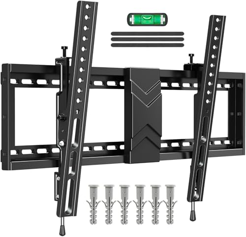 ELIVED TV Wandhalterung Neigbare für die meisten 37-75 Zoll Flachen & Gebogenen TVs mit Max. VESA 600x400mm, große TV Halterung bis zu 40kg, Flachbildschirmhalterung mit Niveauregulierung EV1038 ELIVED TV Wandhalterung Neigbare für die meisten 37-75 Zoll Flachen & Gebogenen TVs mit Max. VESA 600x400mm, große TV Halterung bis zu 40kg, Flachbildschirmhalterung mit Niveauregulierung EV1038 von ELIVED