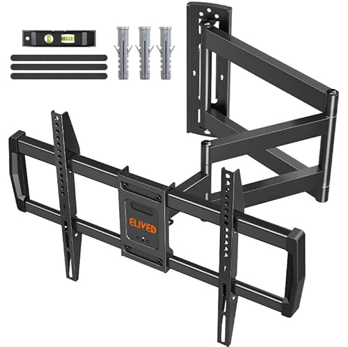 ELIVED TV Wandhalterung mit 762 mm Langem Gelenkarm für die meisten 42-75 Zoll TVs,TV Halterung Schwenkbar neigen, hält bis zu 45 kg. Fernseher Halterung Max VESA 600x400mm EV3037 ELIVED TV Wandhalterung mit 762 mm Langem Gelenkarm für die meisten 42-75 Zoll TVs,TV Halterung Schwenkbar neigen, hält bis zu 45 kg. Fernseher Halterung Max VESA 600x400mm EV3037 von ELIVED