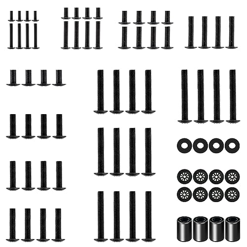 ELIVED Universal VESA Schrauben Set für TV-Montage, Hardware-Kit Passend für die meisten Fernseher oder Monitor bis zu 80 Zoll, enthält M4 M5 M6 M8 Schrauben, Abstandshalter, Unterlegscheiben, EV033 von ELIVED