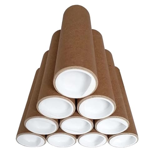 Versand Schutz Aufbewahrungs Hülse Rohr Rolle 10-50cm bis DIN A2 mit Deckel Durchmesser innen 38mm (15cm, D: 10 x 15cm) von ELIX