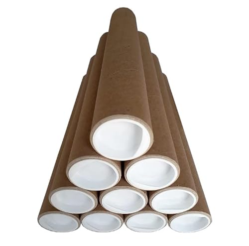 ELIX Versand Schutz Aufbewahrungs Hülse Rohr Rolle 10-50cm bis DIN A3 mit Deckel Durchmesser innen 38mm (30cm, D: 10 x 30cm) von ELIX